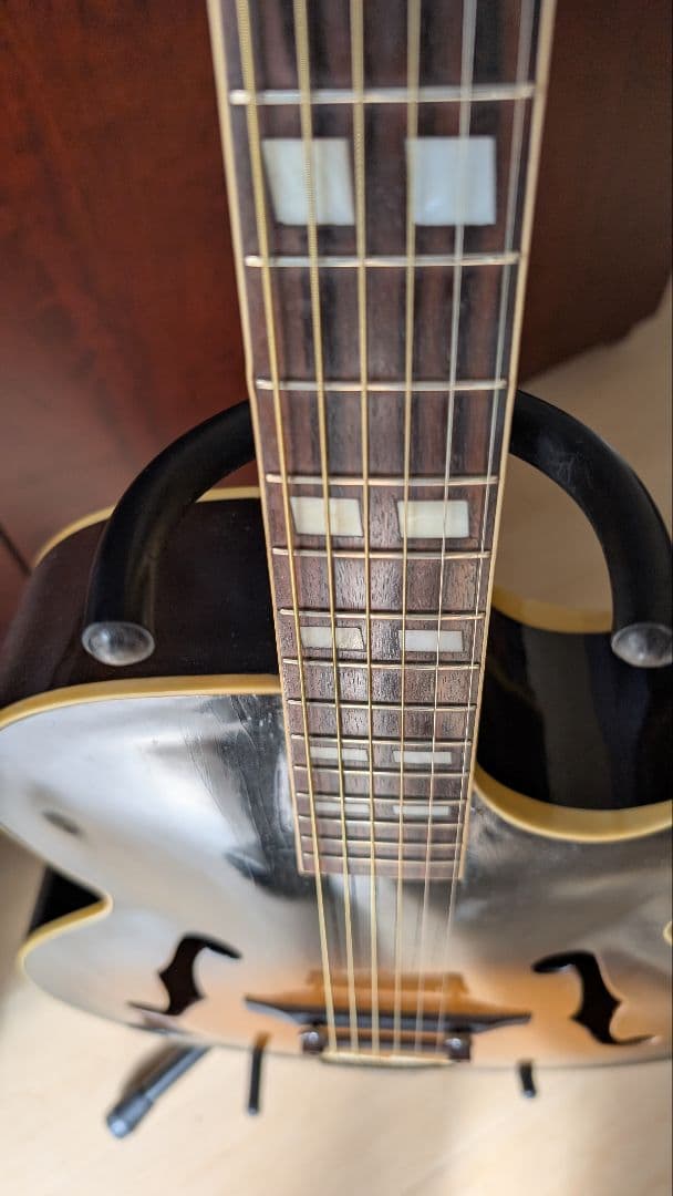 サンバースト アコースティックギター フルボディピックギターmontano昭和