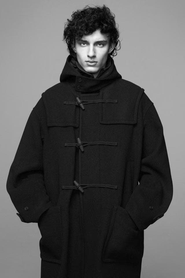 UNIQLO +J ウールオーバーサイズダッフルコート Lサイズ ブラック