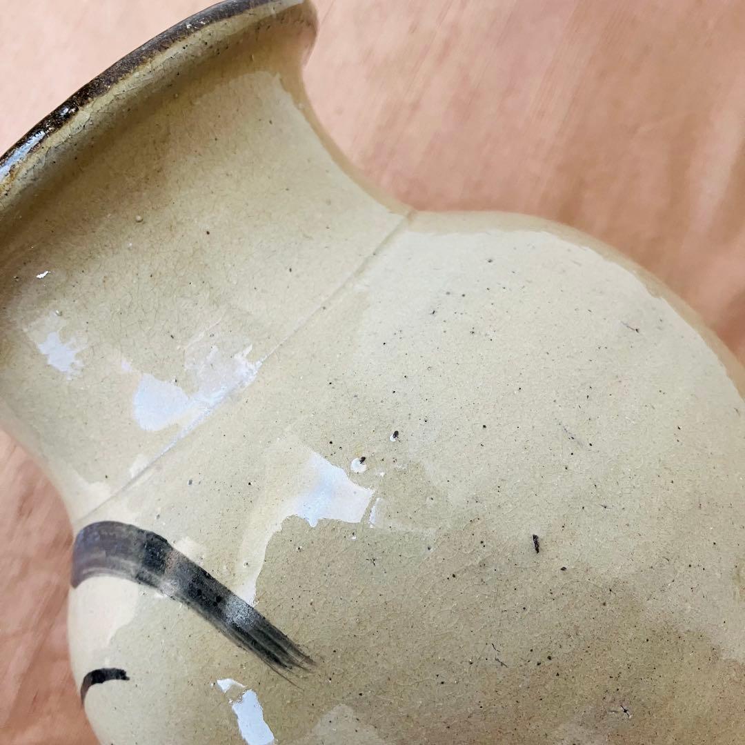 (希少) 壺屋焼　小橋川仁王　花瓶　鶏　沖縄　民藝　柳宗悦　やちむん