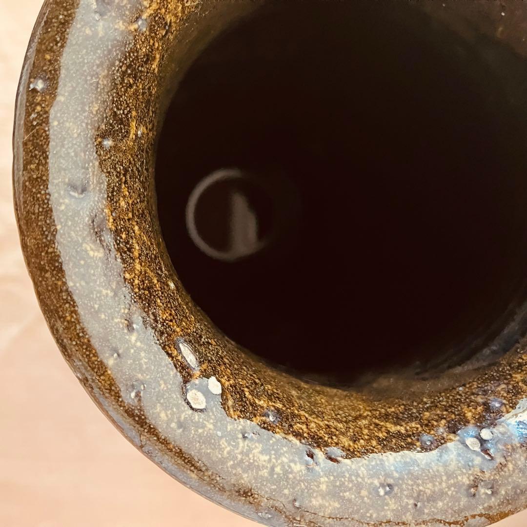 (希少) 壺屋焼　小橋川仁王　花瓶　鶏　沖縄　民藝　柳宗悦　やちむん