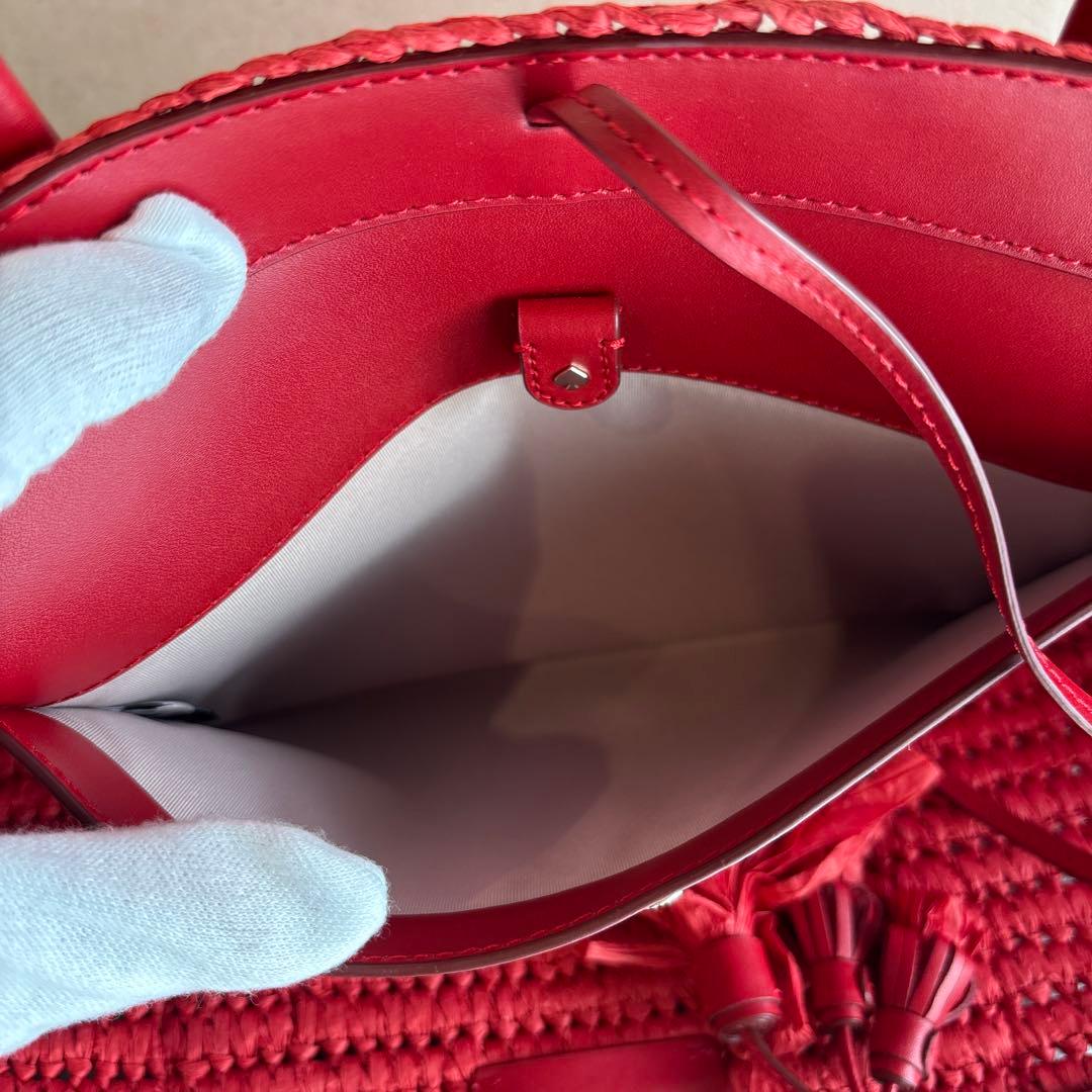 【未使用に近い・参考価格6.4万】ケイトスペード カバナ ラージ ストロートート