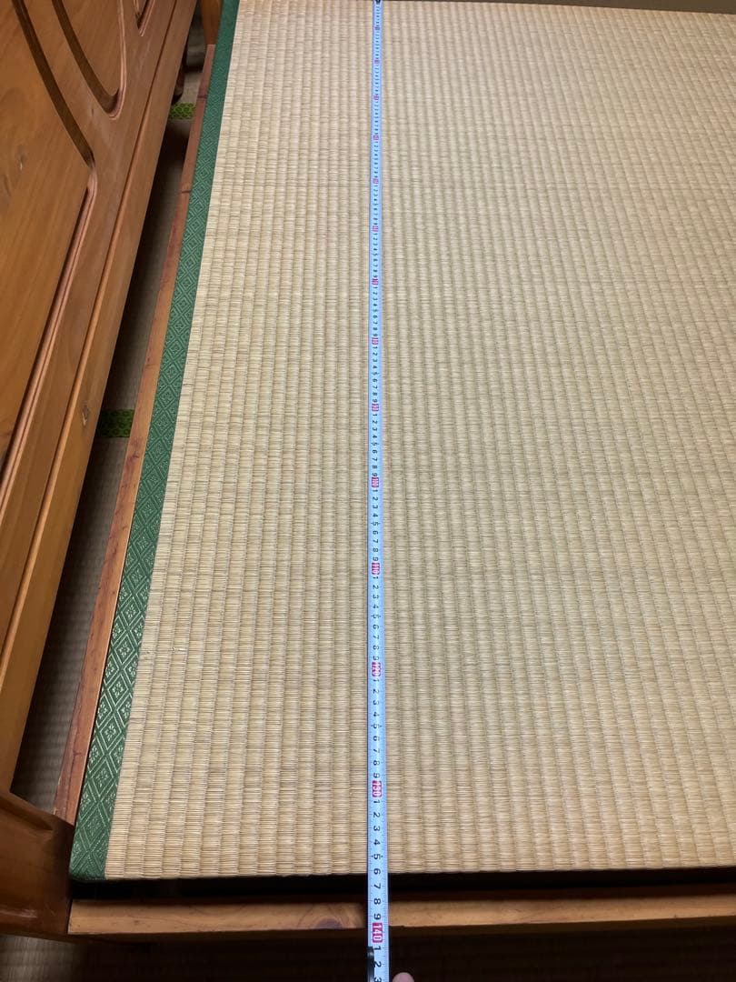 木製和式ダブルベッド、畳マットレス付き