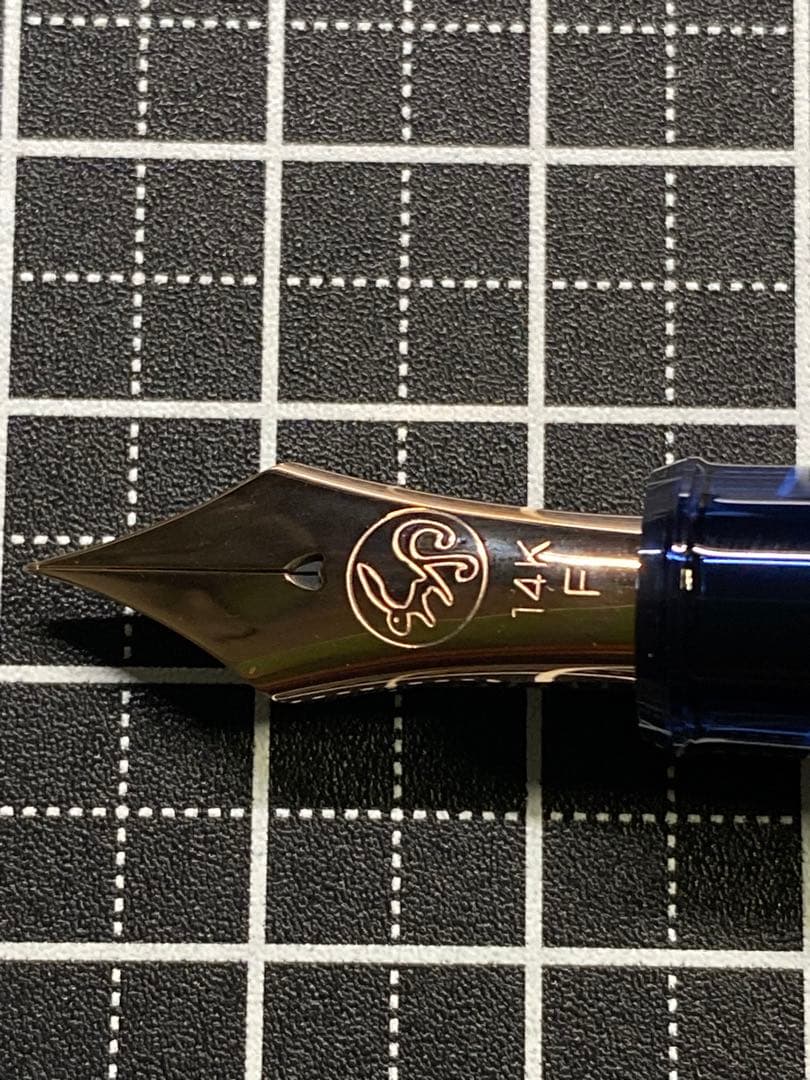 PLATINUM CENTURY #3776 インディゴの街　万年筆　字幅F