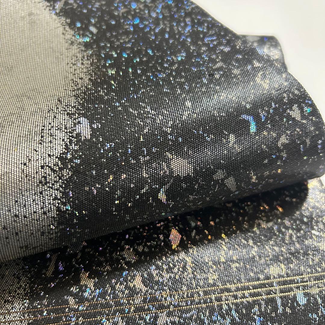 【 さらに値下げ 】 未使用品　シルク箔　煌びやかな　袋帯　着物スキ倶楽部３７６