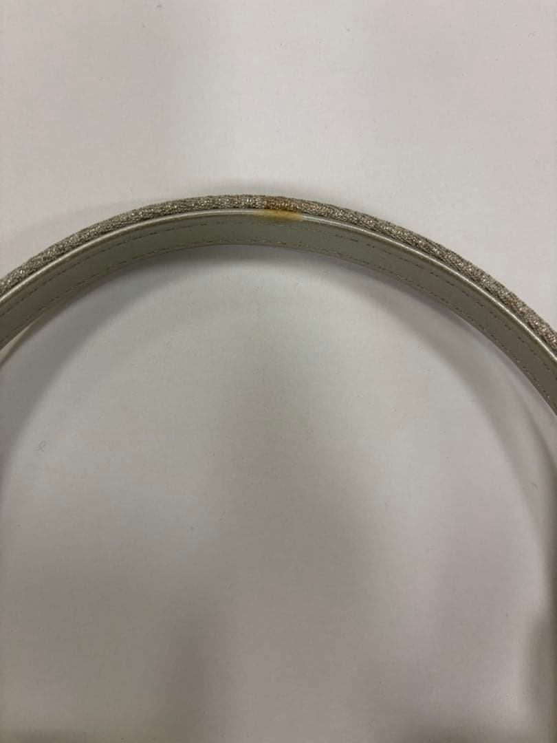 和装用草履バッグセット　銀と金　波柄　金たたき　螺鈿調　成人式　未使用品