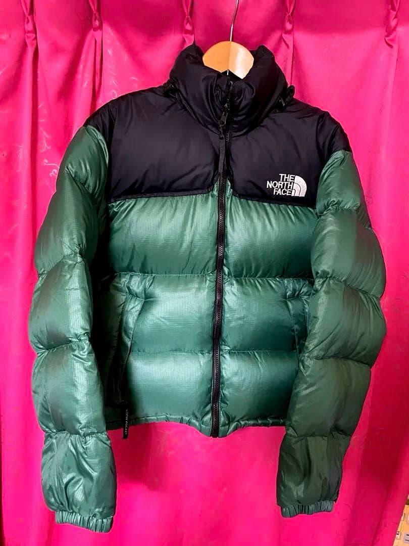 THE NORTH FACE ダウンジャケット　グリーン　ブラック