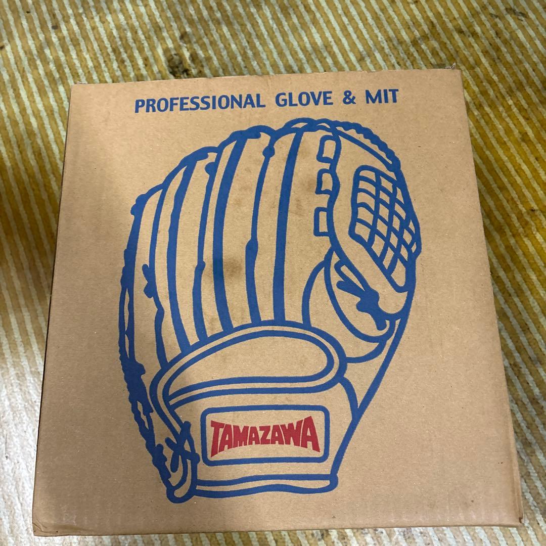 新品未使用玉澤野球赤軟式グローブ国産品軟式右利き用 レザー製