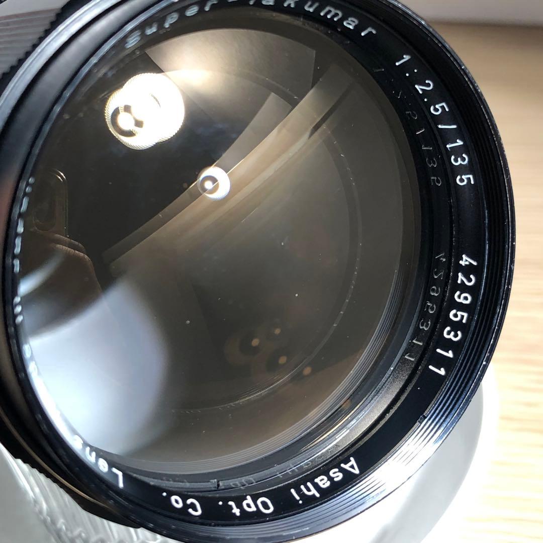 純正キャップ付　SUPER TAKUMAR 135mm f2.5 M42マウント