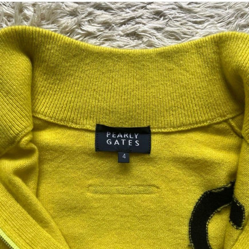 パーリーゲイツ　カシミヤ100%　ダブルジップアップ　ニット　ゴルフウェア