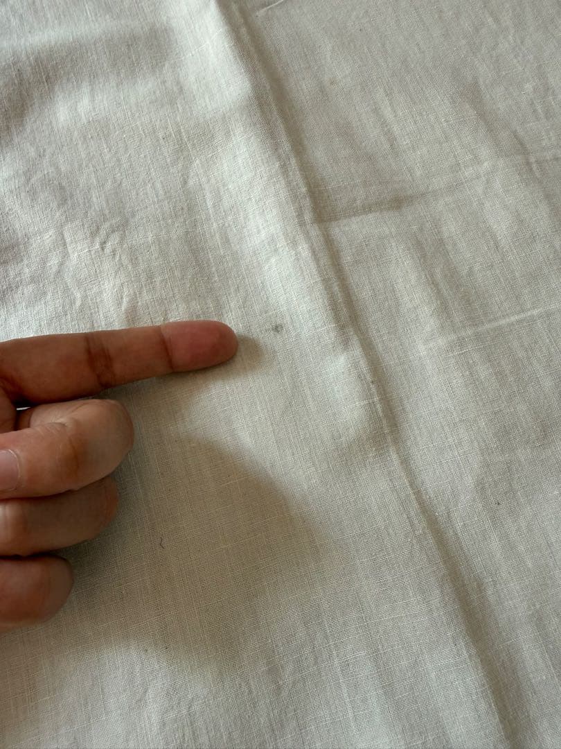 フランスアンティークஐ⋆*ホワイトドロンワーク刺繍のテーブルクロス