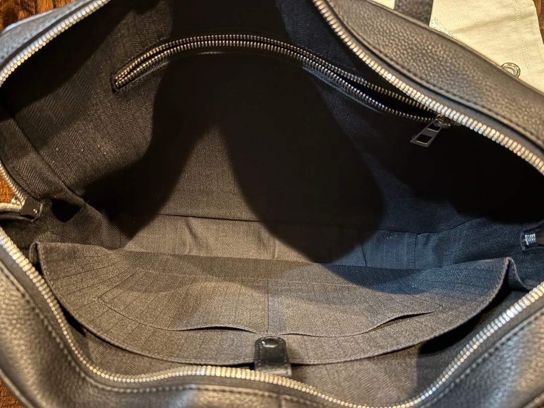 美品　ロエベLOEWEゴヤシンブリーフケース黒 レザー ビジネスバッグ