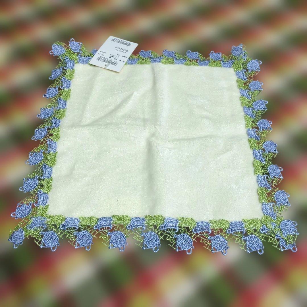 連休割　近沢レース　タオルハンカチ　ティータイム　カモミール　桜餅