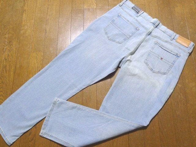 【大きい】38(US)100cmトミーヒルフィガーUSA限定デニムパンツ藍染伸縮