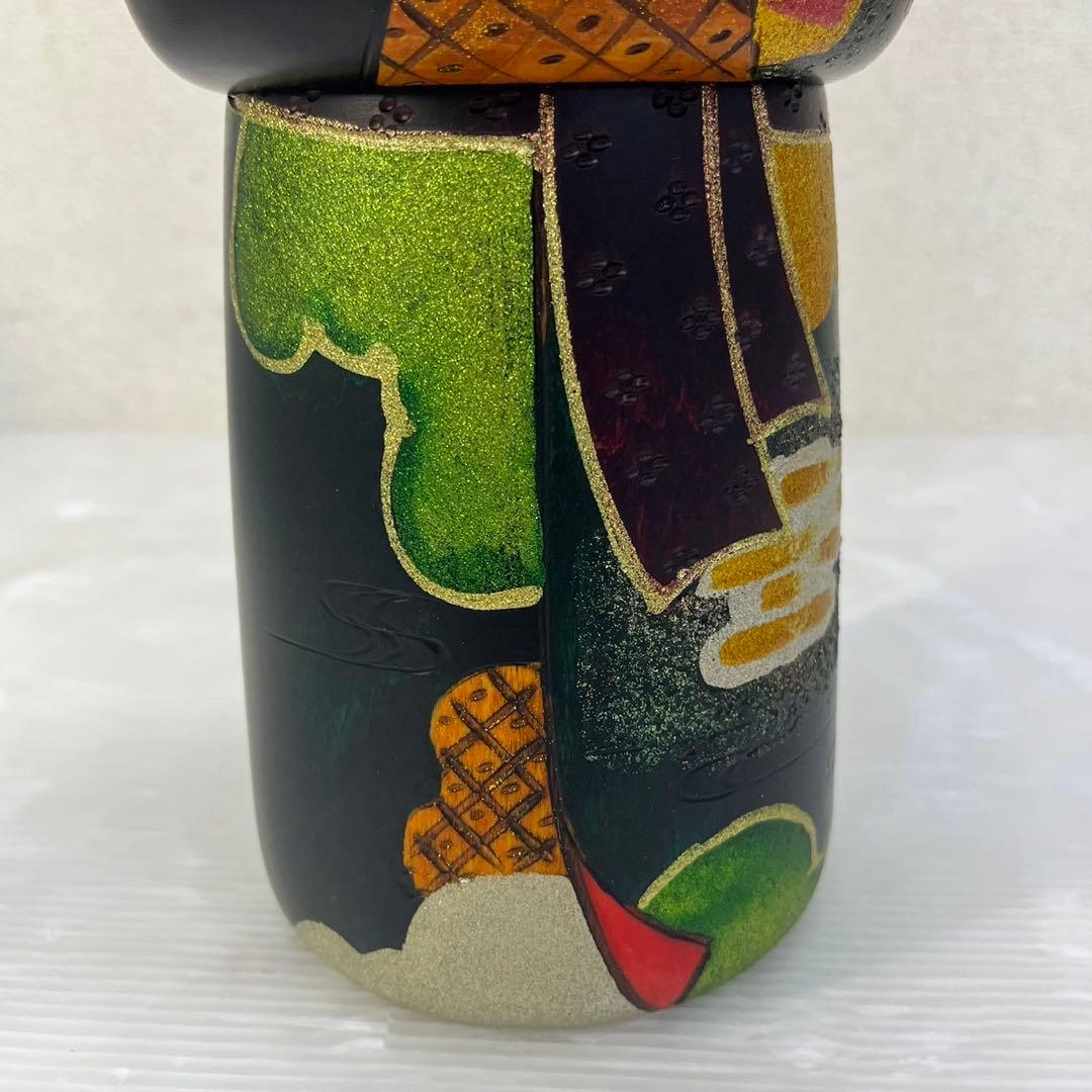 美品☆創作こけし☆伝統こけし 関口としお 春暁