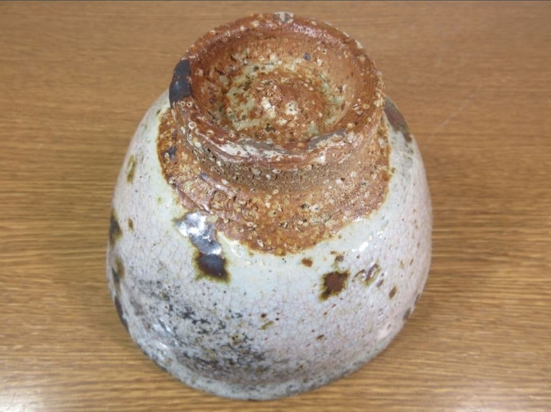 真作保証 11代 田原陶兵衛 (忠太郎) 自作 稀少品 萩窯変茶碗 山口県 長門