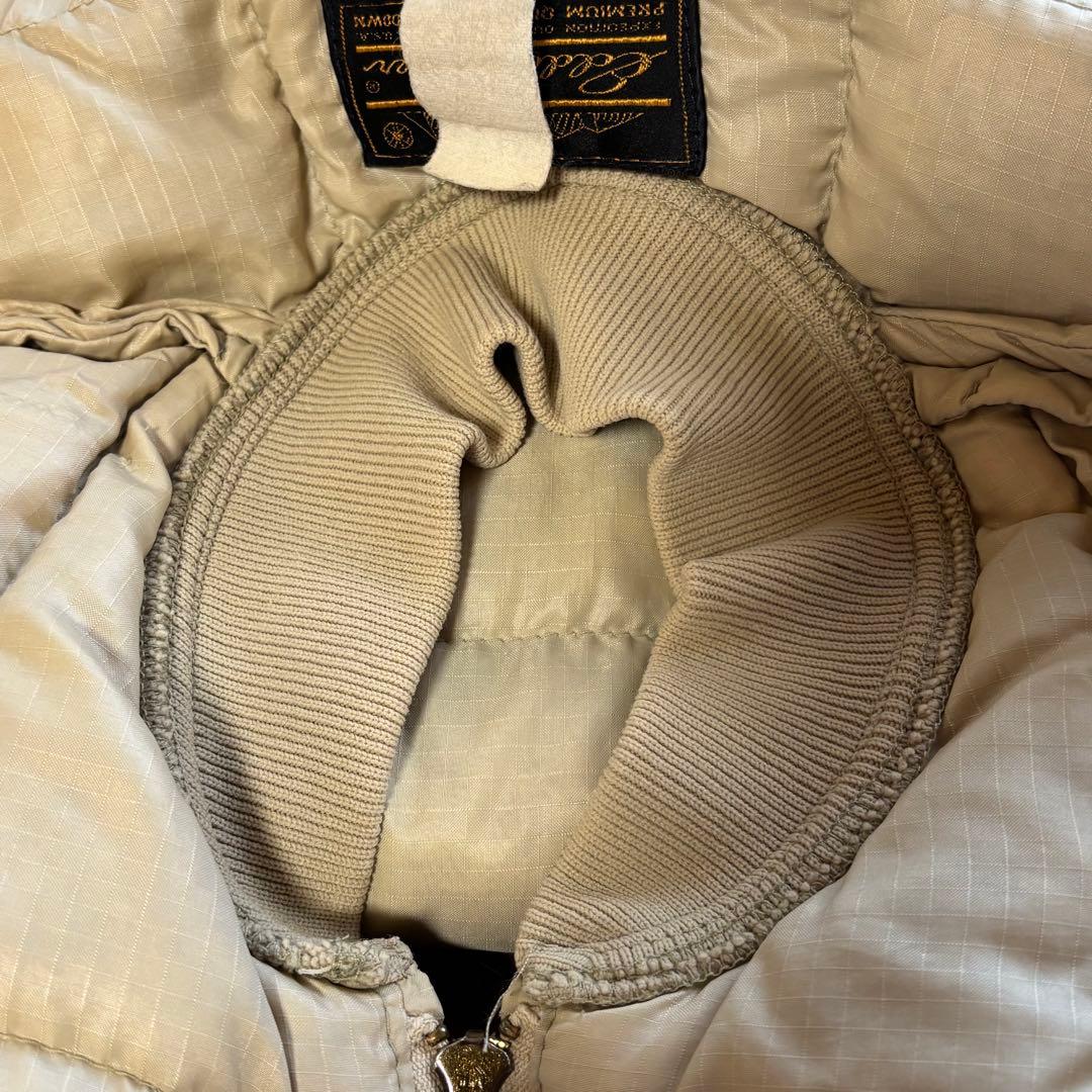 70's ビンテージ エディーバウアー ダウン ベスト L USA製 黒タグ