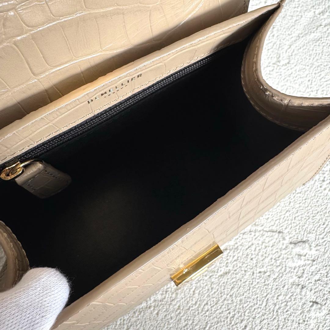 DEMELLIER ナノ モントリオール クロコ 2way ショルダーバッグ
