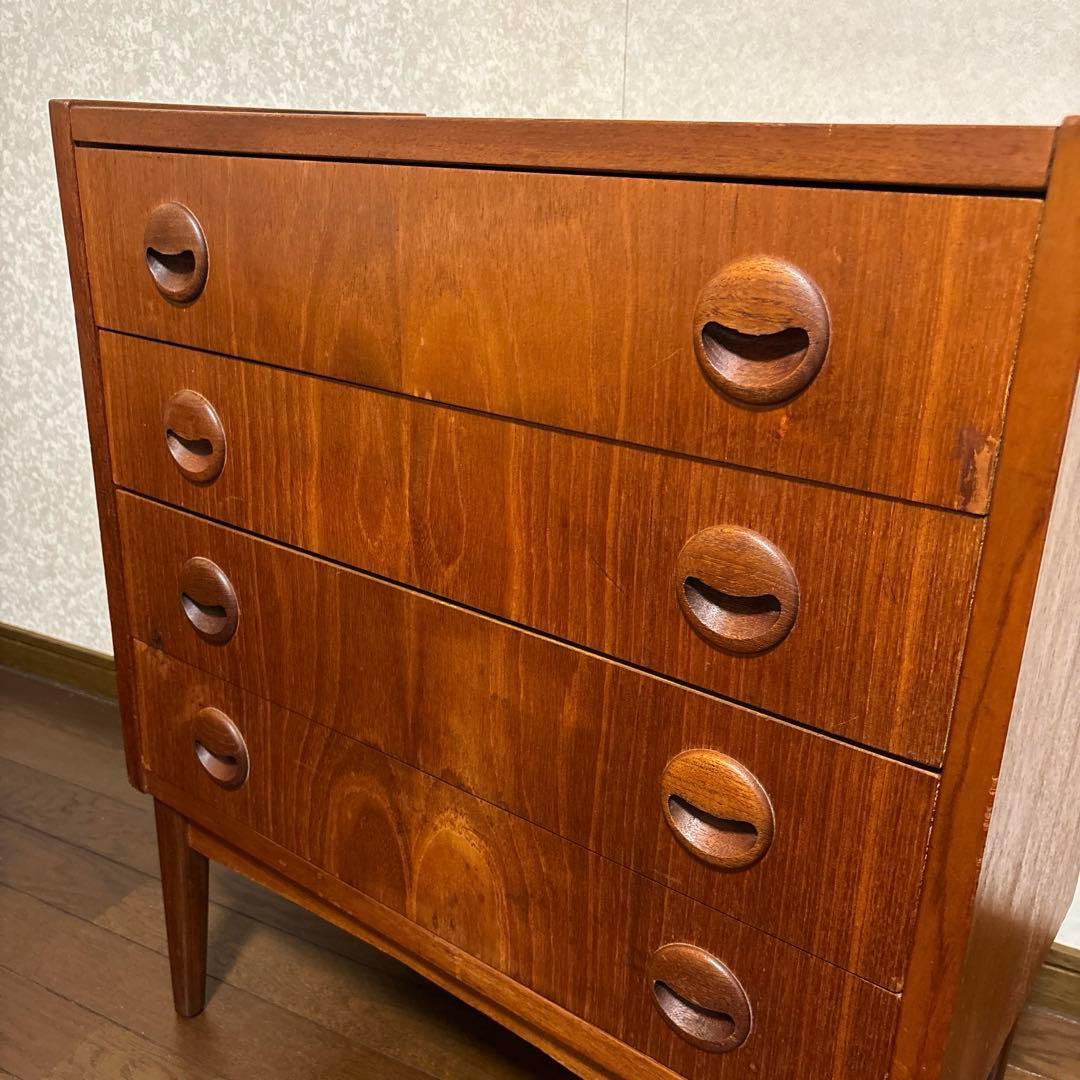 【良品】ヴィンテージ チェスト チーク材 デンマーク