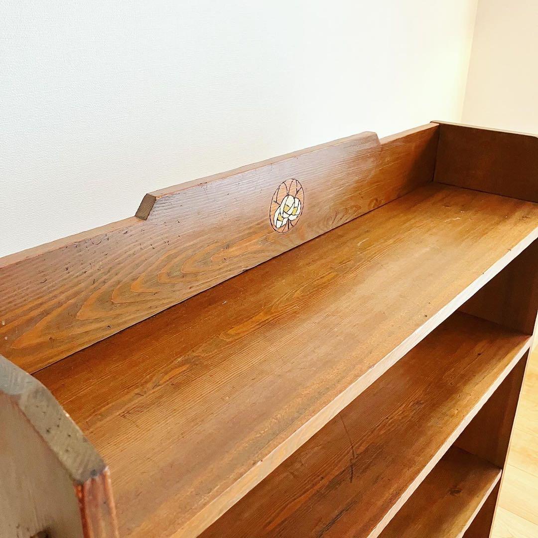 ブックシェルフ　本棚　古家具　古道具　ブロカント　蚤の市　レトロインテリア雑貨