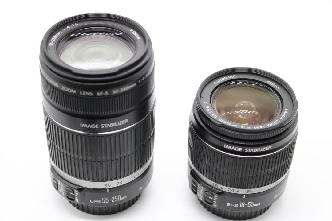 超美品 【Canon EOS Kiss X7 ダブルレンズセット】 安心保証あり