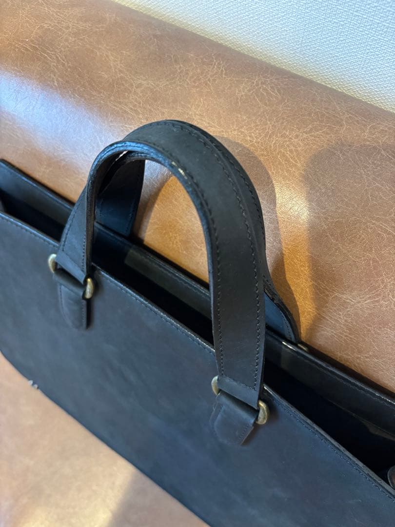 【極美品】定価11.6万 ココマイスター ビジネスバッグ ナポレオンカーフ 黒