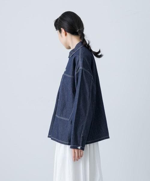 即日発送 入手困難 新品 かぐれ デニムプルオーバーシャツ INDIGO