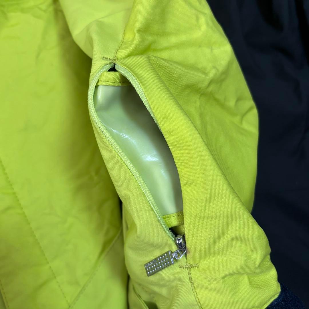 デサント　サイズO　スキー　スノーボード　ウェア　上下セット　ヒートナビ　黄色黒