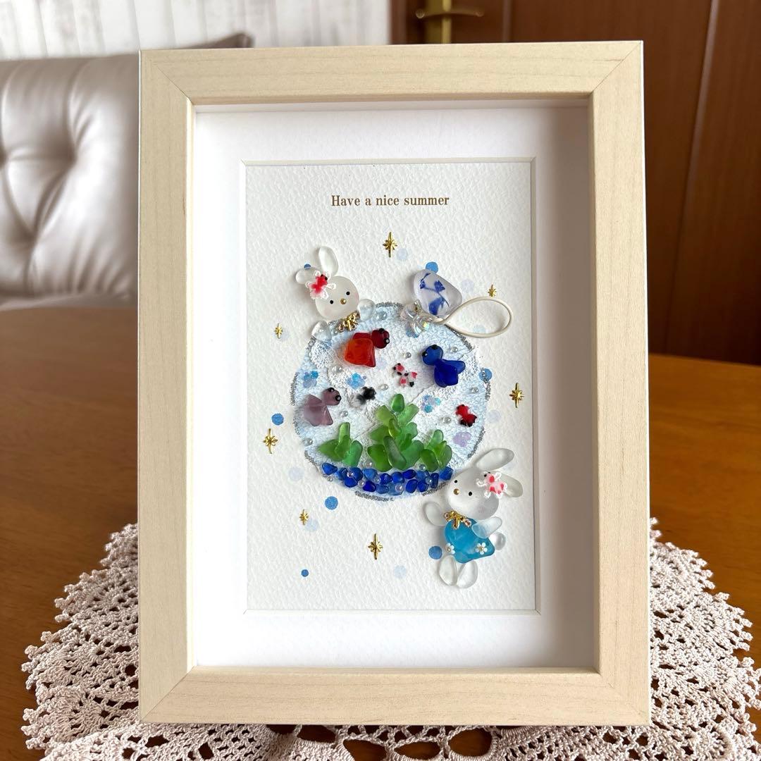 シーグラスアート