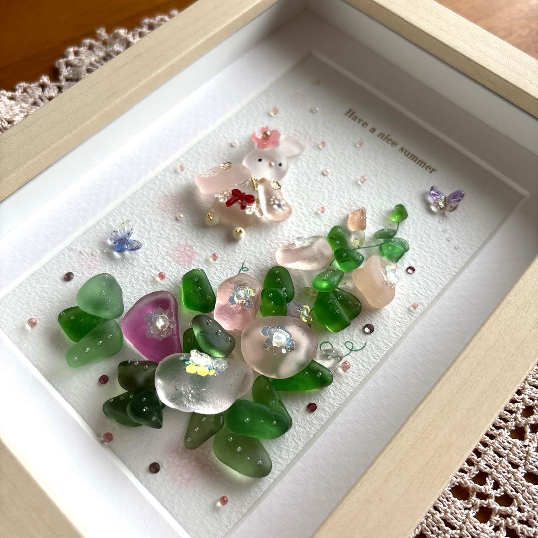 シーグラスアート