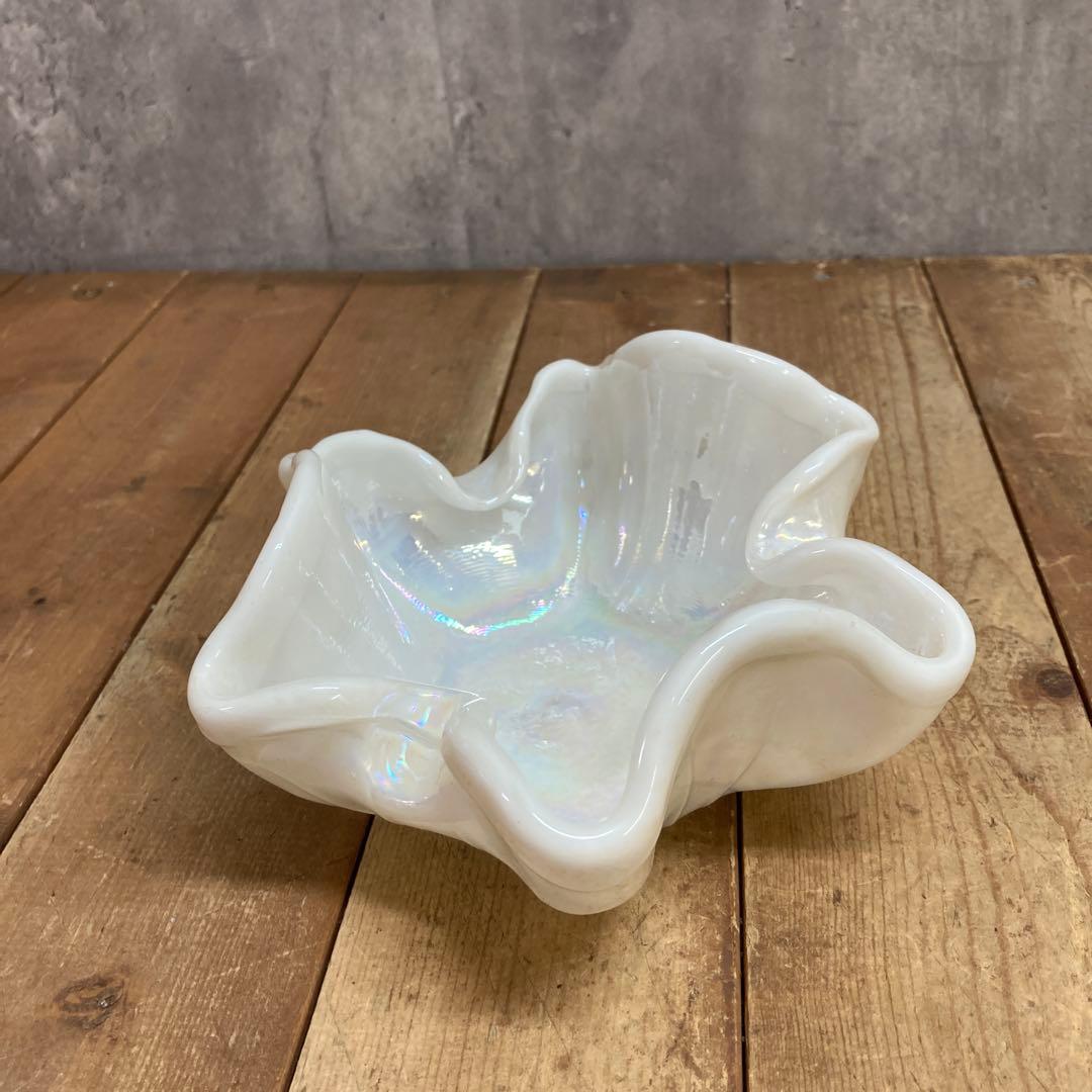 A-壁 【希少】KURATA Craft Glass 手づくり 花瓶＆小物入れ