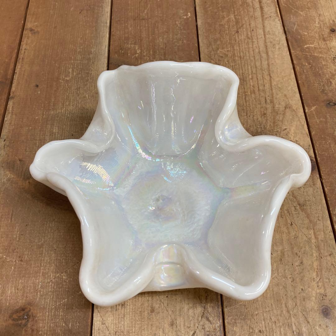 A-壁 【希少】KURATA Craft Glass 手づくり 花瓶＆小物入れ