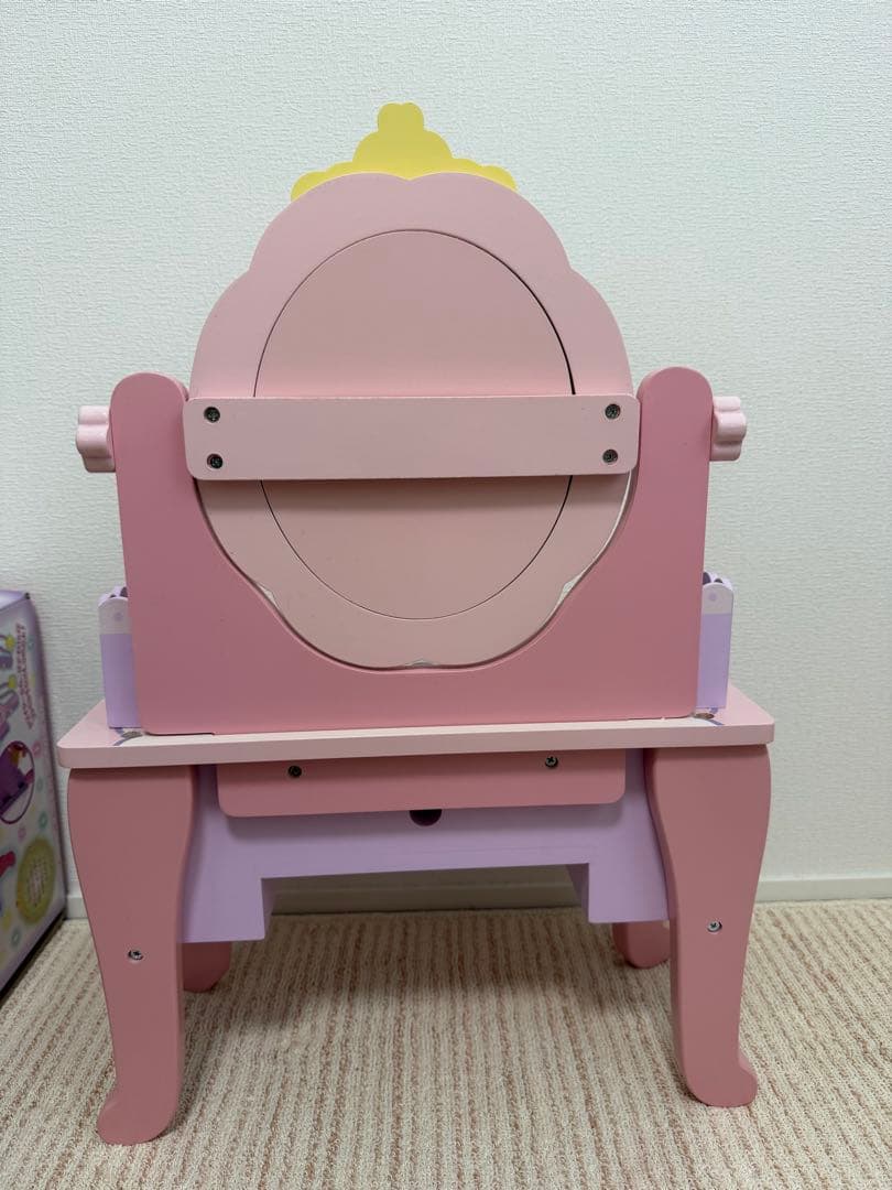 マザーガーデン　野いちごティアラドレッサー　木製　ドレッサー　パープル　ピンク