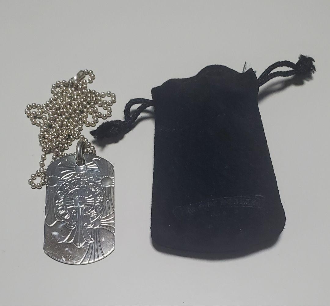 CHROME HEARTS ドッグタグネックレス　ゴッドブレス ザ ワールド