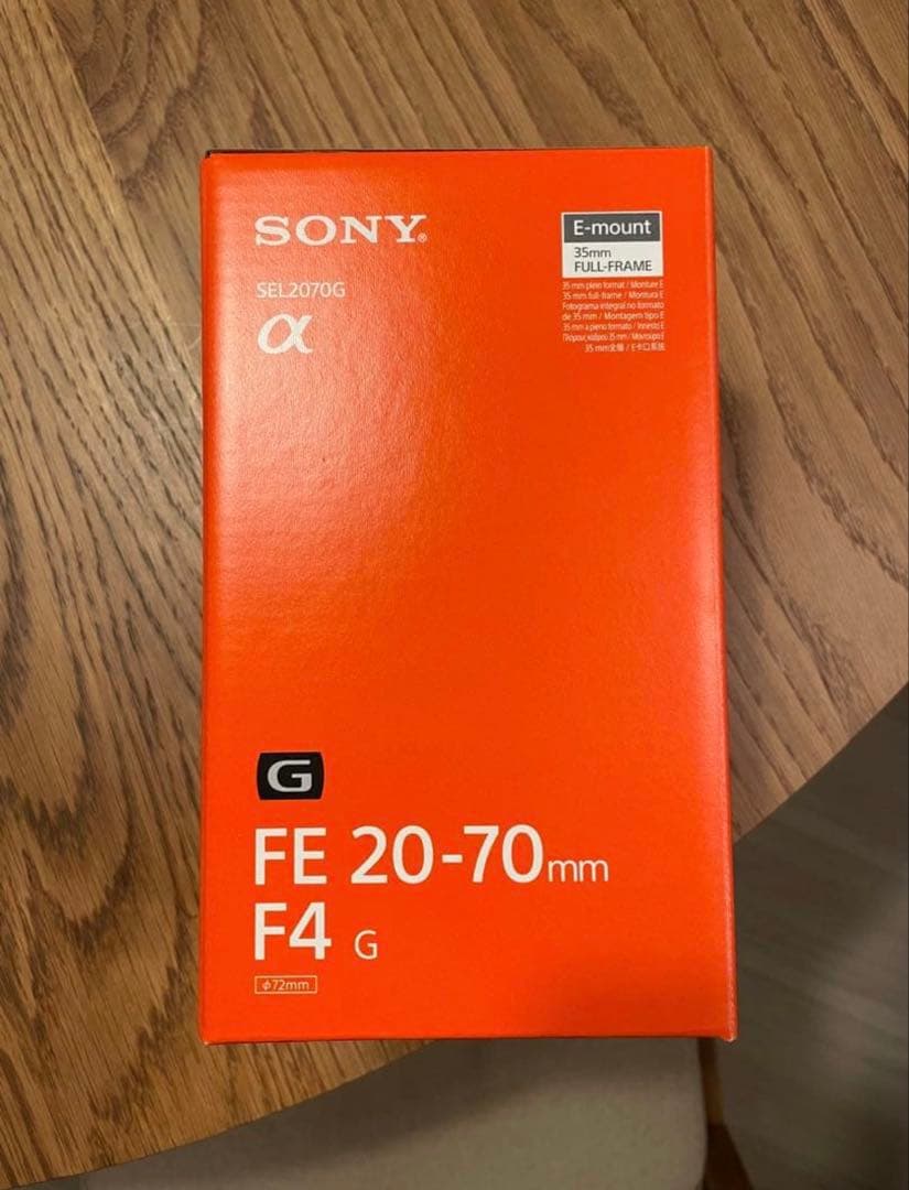 レンズ(ズーム) sony FE20-70mm F4G