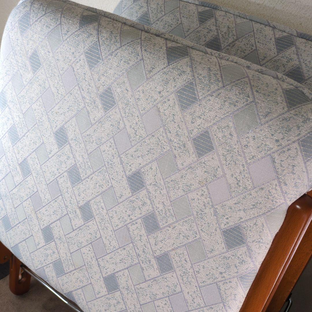 ニチハン折りたたみ座椅子 天然木 2脚セット CM-1012 昭和レトロ