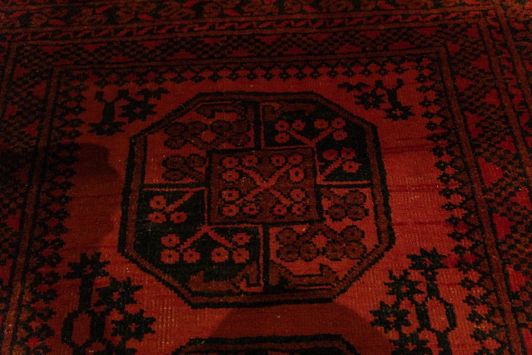 ヴィンテージラグ トルクメン165×101cm アフガニスタン産 トライバルラグ