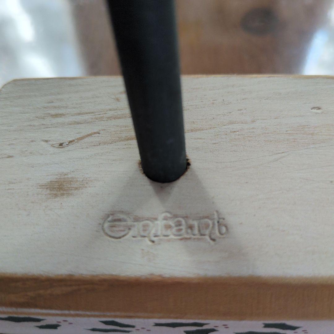 《アンファン》レア 木製クリスマスツリー＋別売り木製オーナメント4個