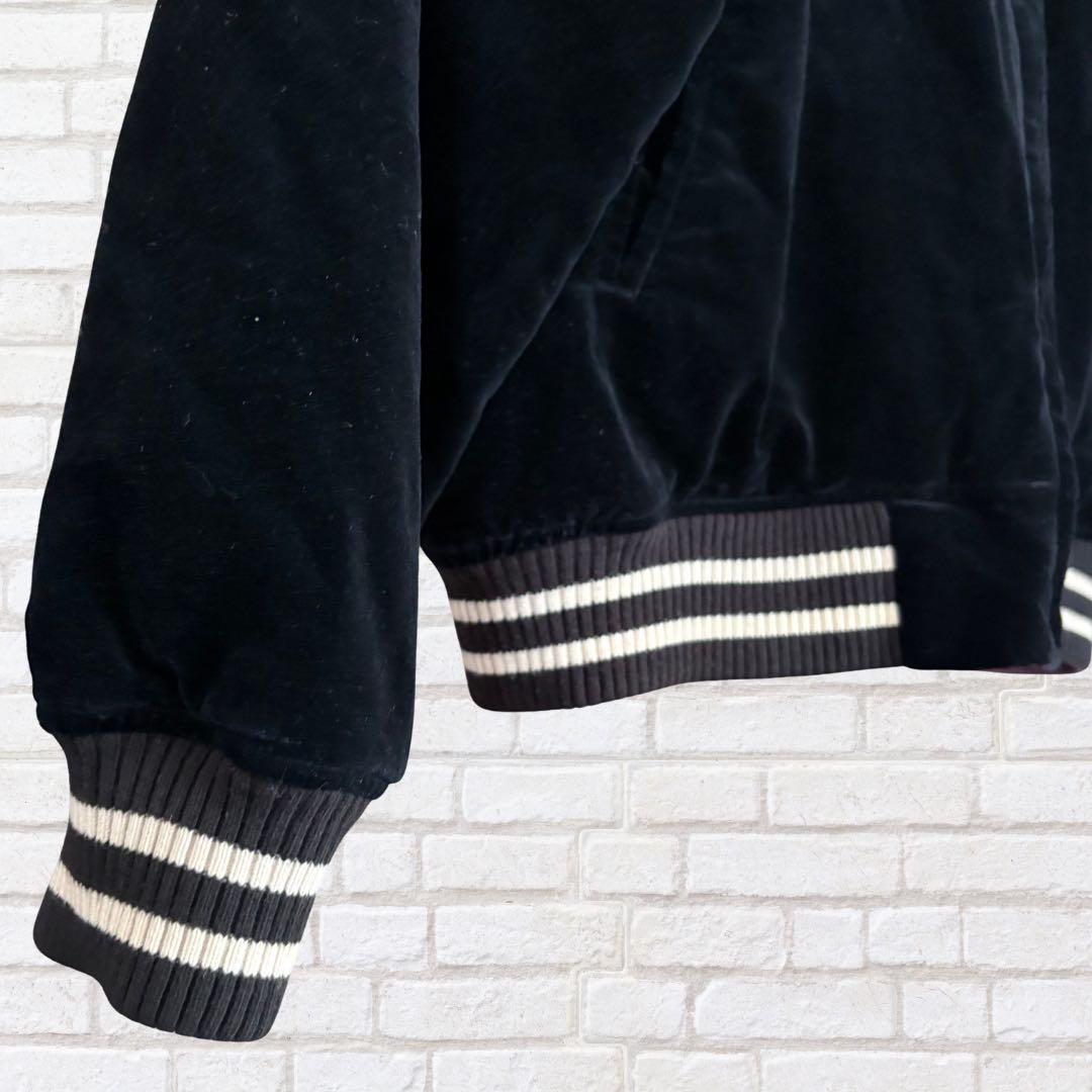 【理由あり】希少!ヒステリックグラマー スカジャン ベロア リバーシブル 紫 黒