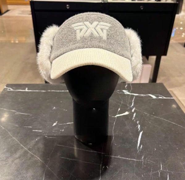 【即購入OK】PXG 冬用 サンバイザー レディース 耳当て付き 防寒