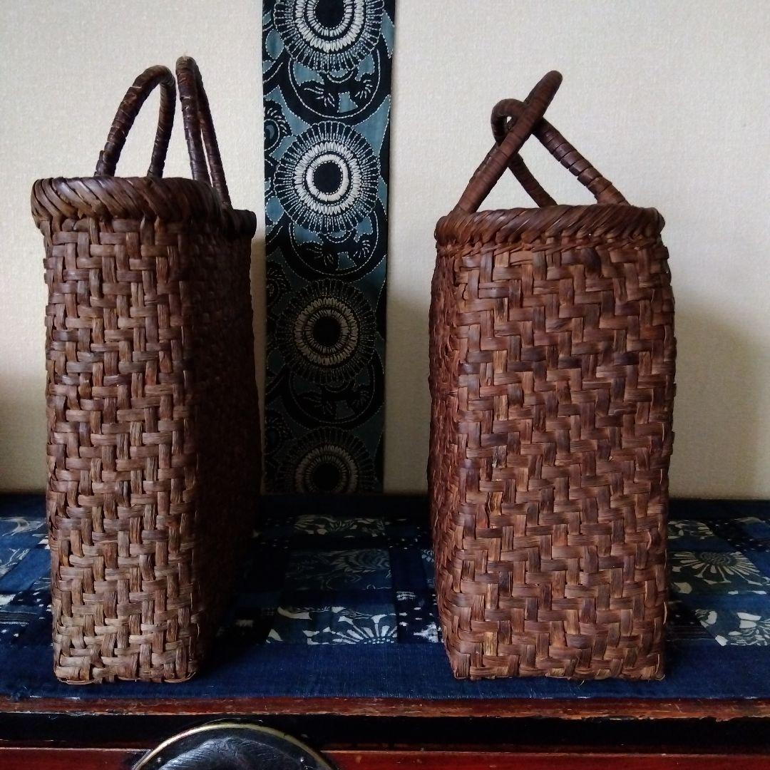 国産　山葡萄籠　大　中布付き　作家物