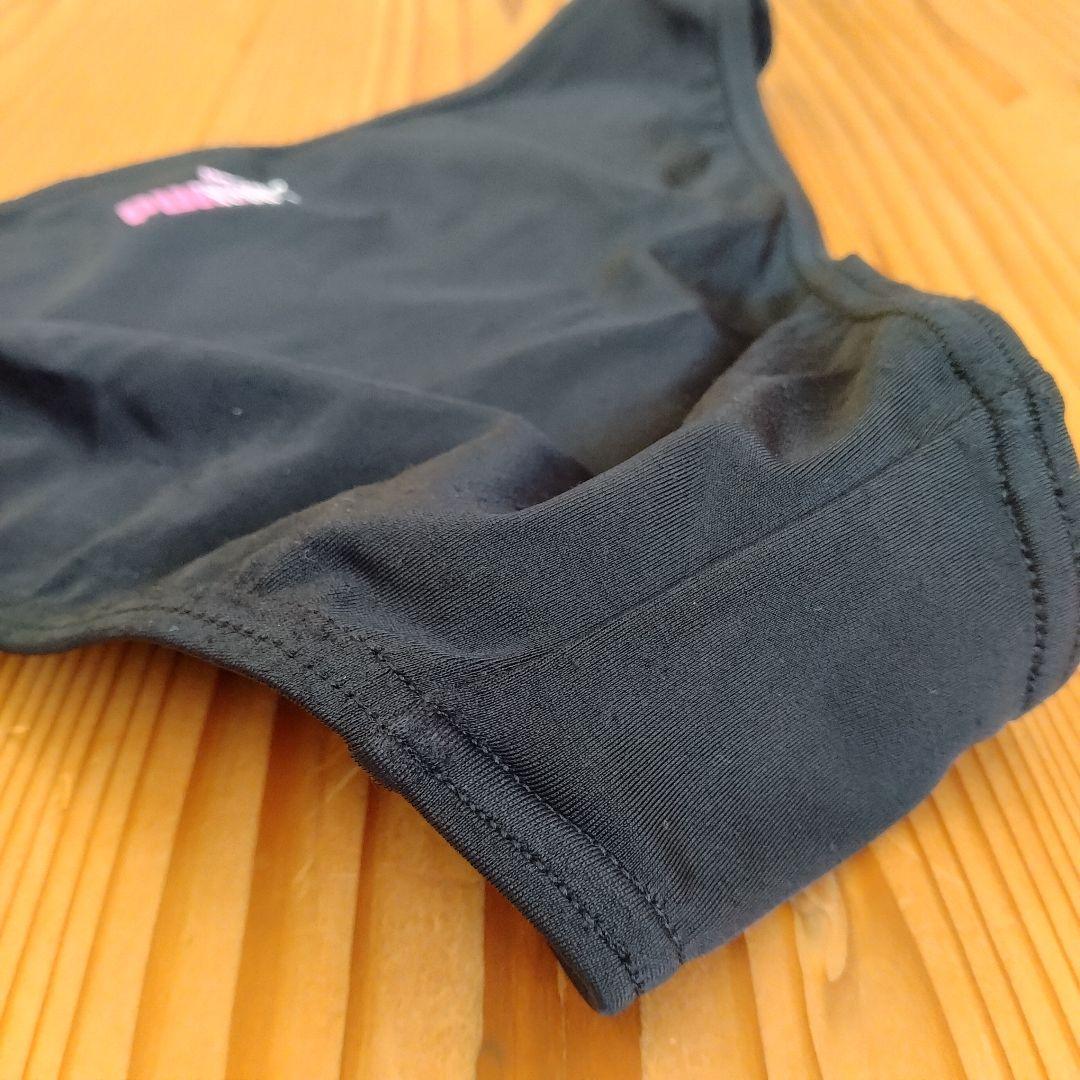 女子陸上ユニフォーム PUMA ブラック ブラトップ パンツのセット