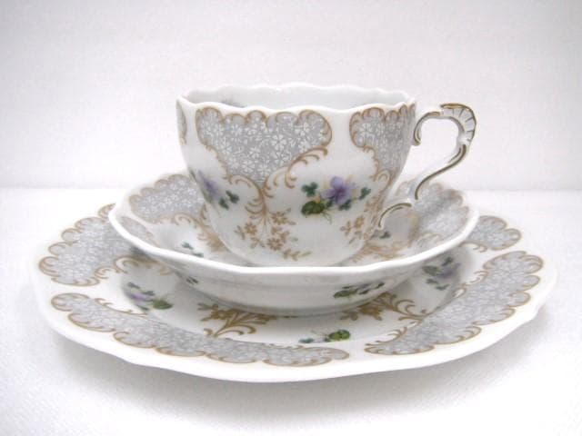 250/美品 リンドナー トリオ カップ＆ソーサー＆プレート トリオ ペアセット