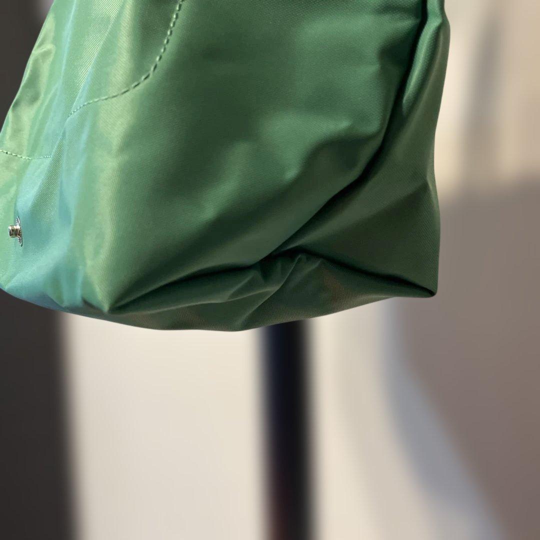 Longchamp ルプリアージュ クラブ トップハンドルS グリーン×ブルー