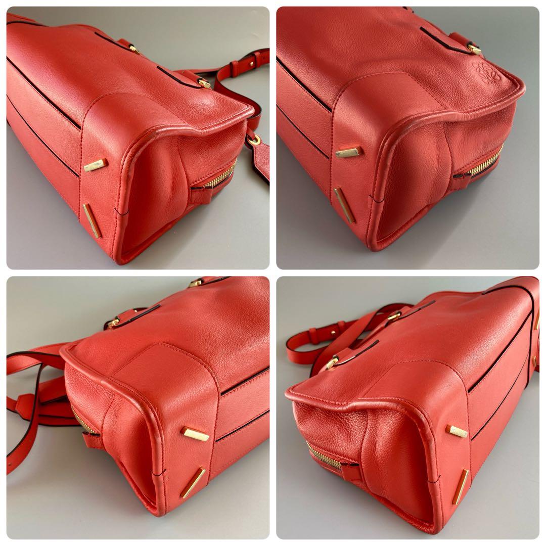 美品 LOEWE ロエベ アマソナ28 ハンド ショルダーバッグ レザー 後期型