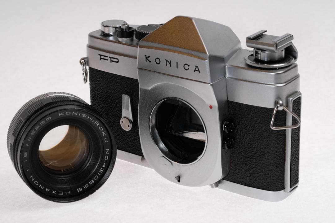 【希少Fマウント】Konica FP＋Hexanon 52mm F1.8実動品