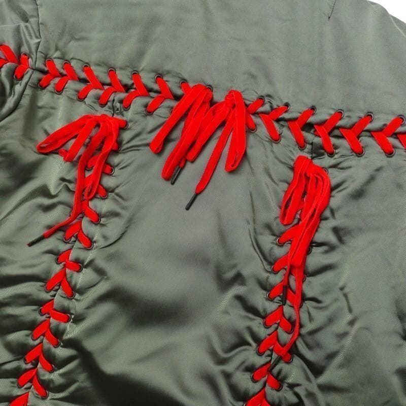 AS65 アエセッサンタチンクエ MA-1 ロング コート ジャケット カーキ