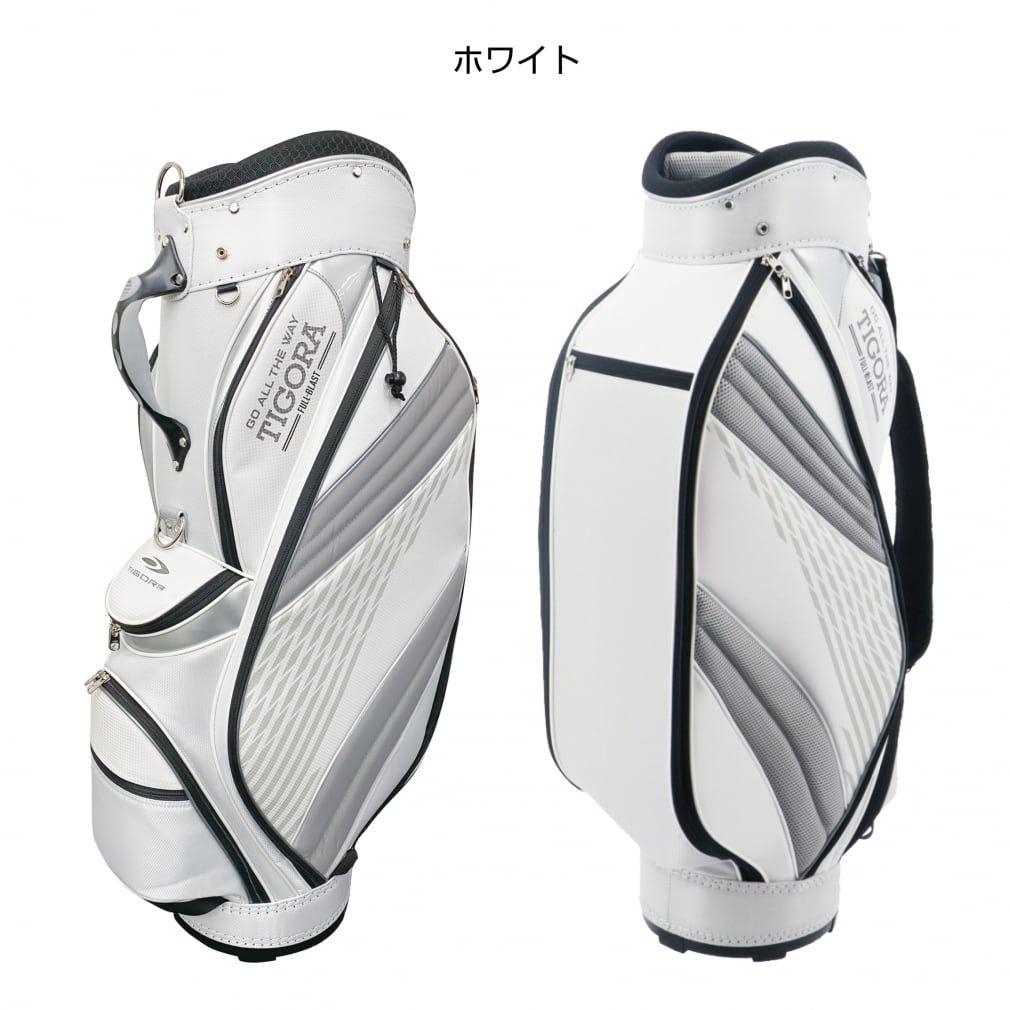TIGORA ティゴラ 軽量 キャディバッグ ホワイト 9型 フード有