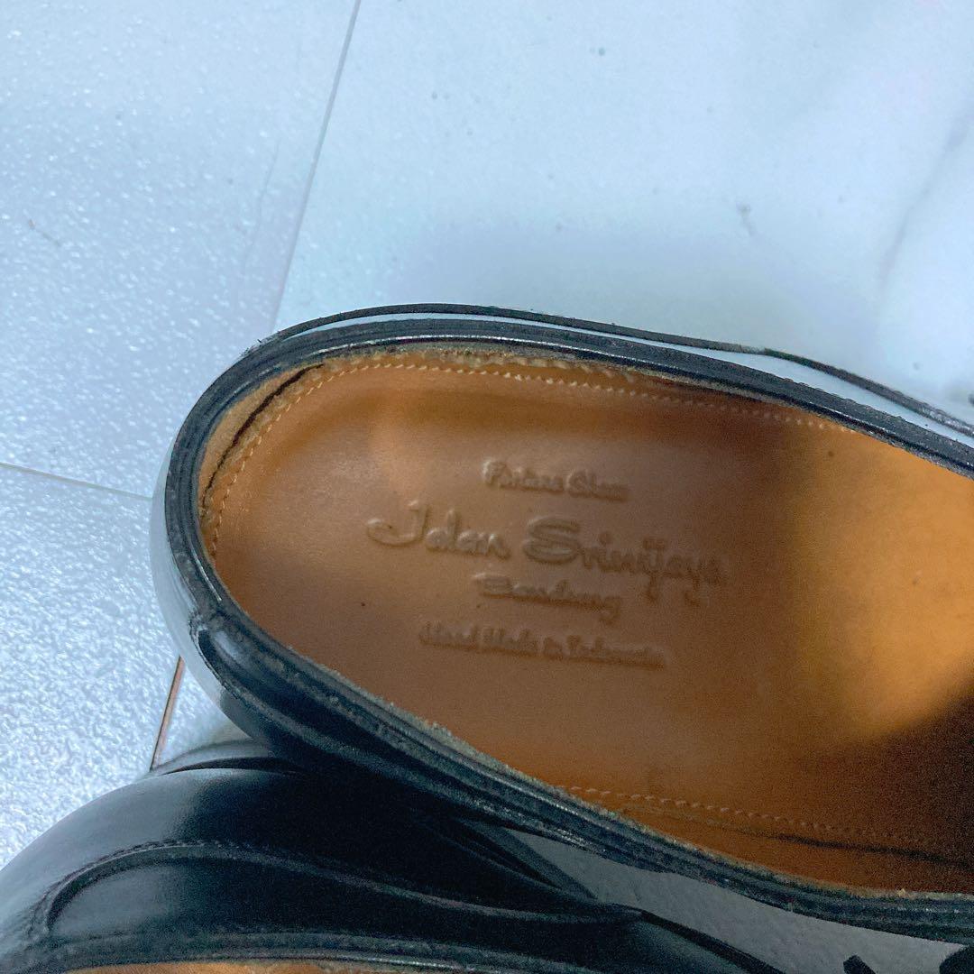 ジャランスリワヤ ストレートチップ ビジネスシューズ 26 本革 黒 98654