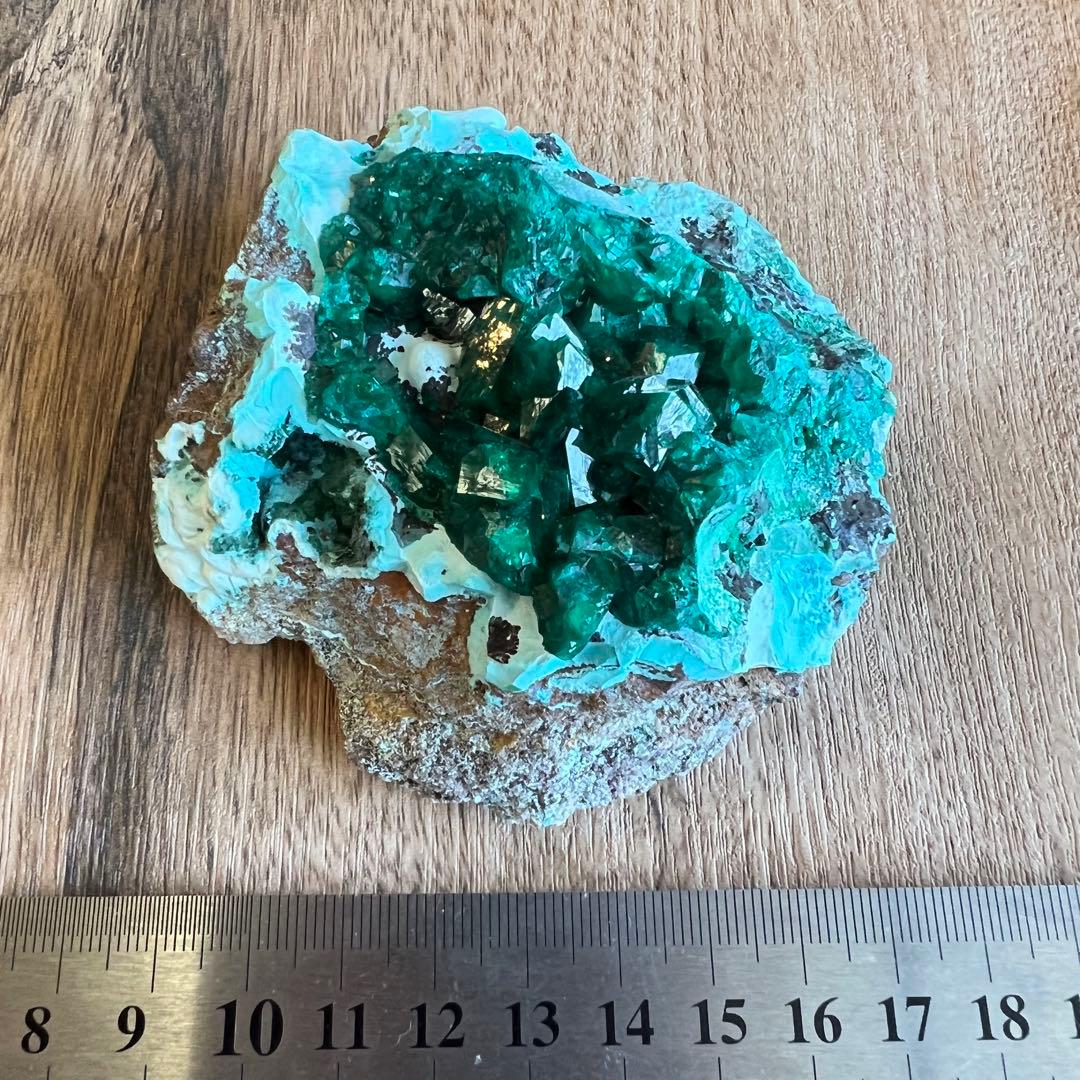 ハイクオリティ ダイオプテーズ クリソコラ 共生 鉱物 標本 原石