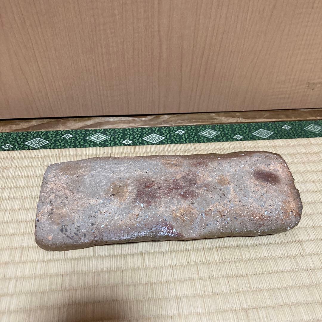 週末SAIE❗️國吉清尚　焼き締め珊瑚紋　板皿　向付